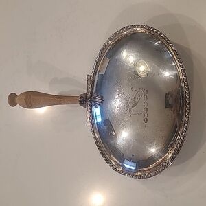 Antique Sheffield Silver Plate Oval Silent Butler Crumb Catcher